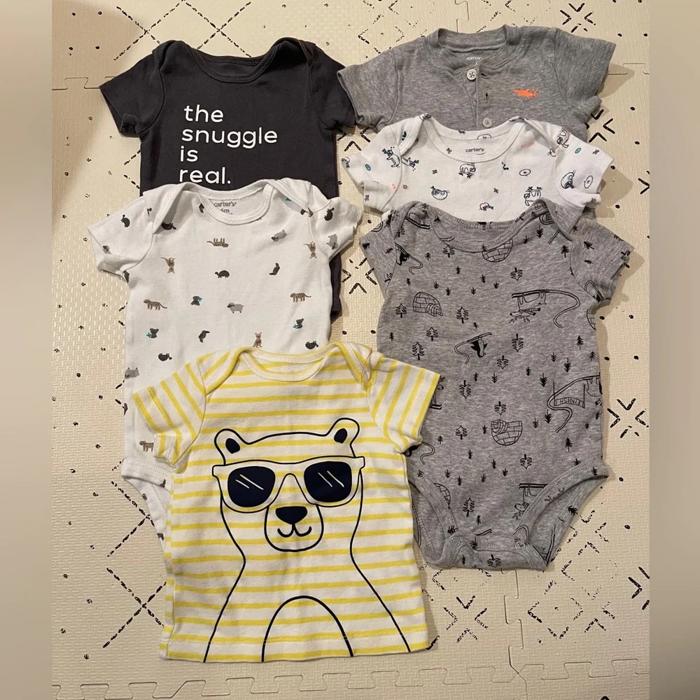 Baby boy bundle of bodysuits and a‎ t-shirt 6m